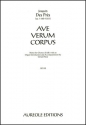 Josquin des Prs, Ave Verum Corpus Mixed Choir [SAB] and Organ Chorpartitur