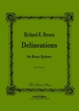 Delineations for 2 trumpets, horn in F, trombone and tuba score and parts