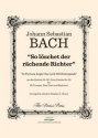 Johann Sebastian Bach, So Lschet Der Rchende Richter Trumpet, Bass Voice and Basso Continuo Stimmensatz