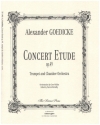 Concert Etude op.49 for trumpet and chamber orchestra score