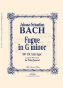 Johann Sebastian Bach, Fugue In G Minor Bwv 578 Tubaquartett Stimmensatz