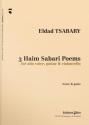 Eldad Tsabary, 3 Haim Sabari Poems Alto Voice, Guitar and Cello Klavierauszug