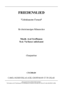 Friedenslied Unbekannter Freund fr dreistg. Mnnerchor Chorpartitur