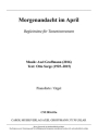 Morgenandacht im April Begleitstze in F- und B-Dur Instrumentalstimme