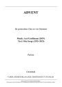 ADVENT (Text: Otto Sorge) Lied fr gemischten Chor zu vier Stimmen Partitur