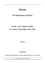 Sterne Text: R. M. Rilke Sololied mit Tasteninstrument Partitur