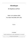 Abendsegen Text: R. M. Rilke Sololied mit Tasteninstrument Partitur