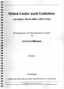 7 Lieder nach Gedichten von Rainer Maria Rilke fr Gesang und Tasteninstrument Partitur