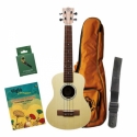 BUT50 Tenor Ukulele Pack - English Language  Set (Farbige Box, Tasche, Tuner, Gurt, Buch)