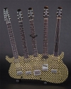Rick Nielsen(TM) 5-Neck Checkered Model Miniature Guitar Replica Collectible