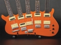 Rick Nielsen(TM) 5-Neck Orange Monster Model Miniature Guitar Replica Collectible