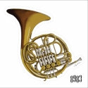Instrument Sticker Horn Format: 80x80mm Aufkleber