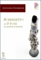 Antonino Scorsone, Scherzetto a 9 Toni Klarinettenquartett Partitur + Stimmen