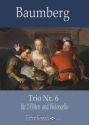Baumberg: Trio Nr. 6 op.1 ffür 2 Flöten und Violoncello Partitur und Stimmen