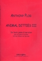 Animal Ditties no.3 for narrator, horn and piano 2 scores and horn part