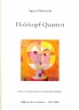 Holzkopf-Quartett fr 4 Blockfltenkpfe (SATB) 2 Spielpartituren