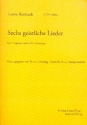 6 geistliche Lieder fr Frauenchor a cappella (Klavier/Bc ad lib) Partitur