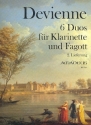 6 Duos fr Klarinette und Fagott Stimmen