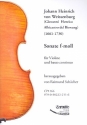 Sonate f-Moll fr Violine und Bc Partitur und Stimmen (Bc nicht ausgesetzt)