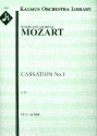 Cassation G major no.1 for chamber orchestra score