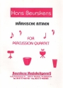 Mrkische Ritmen for percussion quartet score and parts