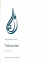 Takassim fr Blocklte solo (S/A/T/B) und Cembalo (teilweise) Partitur
