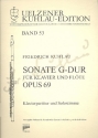 Sonate G-Dur op.69 fr Flte und Klavier