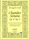 Chamber Sonata op.2,2 for oboe, clarinet and bassoon score and parts