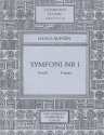 Sinfonie f-Moll Nr.1 op.7 fr Orchester Studienpartitur