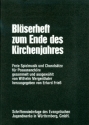 Bl�serheft zum Ende des Kirchenjahres f�r Posaunenchor Spielpartitur