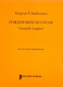 F�r�ndringsfanfar for 2 brass instruments in treble or bass clef