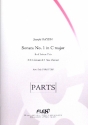 Sonata in C Major no.1 for 2 clarinets and bass clarinet score and parts