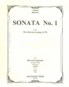 Sonate Nr.1 fr 5 Blockflten (SoSATB) Partitur und Stimmen