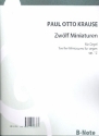 12 Miniaturen op.13 fr Orgel
