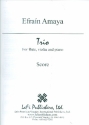 Trio for flute, violin and piano score and parts