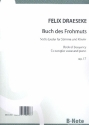 Buch des Frohmuts op.17 fr Gesang und Klavier Partitur