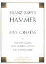 5 Sonatas for viola da gamba, violoncello or basso and harpsichord parts