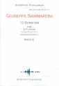 12 Sonaten Band 3 (Nr.9-12) (+CD) fr 2 Flten (Violinen/Blockflten) und Bc (Klavier) Partitur, 2 Spielpartituren fr Flten und Bc-Stimme