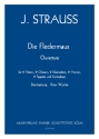 Die Fledermaus (Ouverture) fr 2 Fl, 2 Ob, 2 Klar, 2 Hrn, 2 Fag und Kontrabass Partitur und Stimmen