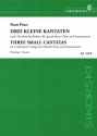 3 kleine Kantaten nach Handwerkerliedern gemischter Chor, Instrument Partitur