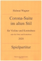 Corona-Suite im alten Stil (2020) fr Violine und Kontrabass (Oboe und Kontrabass) Spielpartitur
