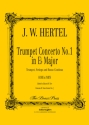 HERTEL Johann Wilhelm, Trumpet Concerto No 1 trumpet, strings and basso continuo Score and parts
