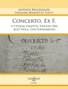 Concerto, ex F.  5 Stromenti per fagotto, violinis due, alto viola, con fundamento Partitur und Stimmen