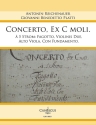 Concerto, ex C Moll  5 Stromenti per fagotto, violinis due, alto viola, con fundamento Partitur und Stimmen