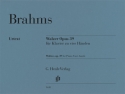 Walzer op. 39  fr Klavier zu vier Hnden