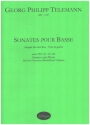 Sonates pour Basse nach TWV40:101-106 fr 2 Bass-Viole da gamba Spielpartitur