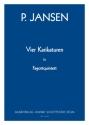 4 Karikaturen  fr Fagottquintett Partitur und Stimmen