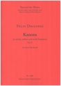 Kanons op.37 zu sechs, sieben und acht Stimmen Partitur
