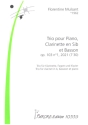 Trio op.103,1 (2021) pour piano, clarinettte et basson partition et parties