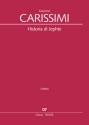 Historia di Jephte fr Soli, gem Chor (SSSATB) und Bc Partitur